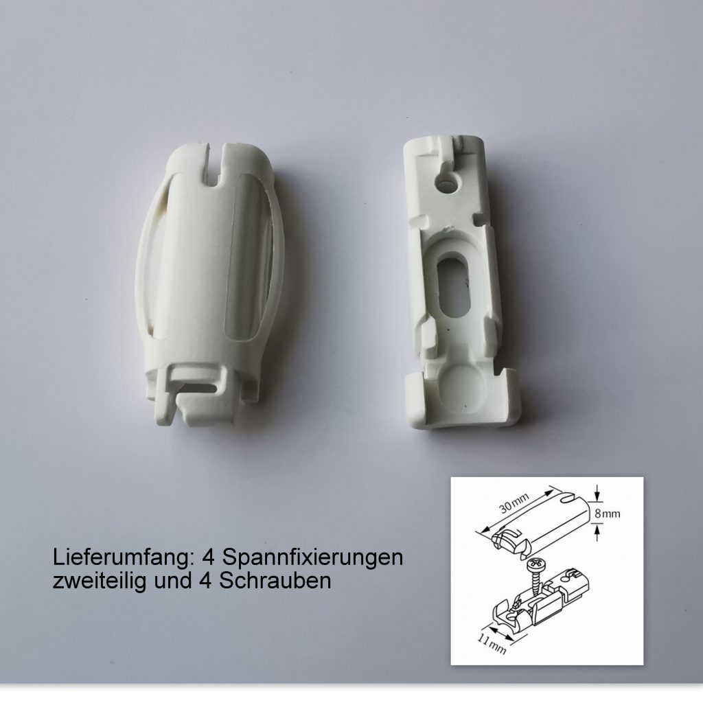 Spannschuh-Set Für Cosiflor Plissee VS2 & C3 (ab Baujahr 2020) – 4-teilig In Schwarz | Universal, UV-beständig & Mit Magnetischen Schrauben